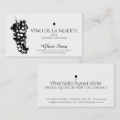 Carte De Visite vino de la muerte (Devant / Derrière)