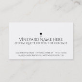 Carte De Visite vino de la muerte (Dos)