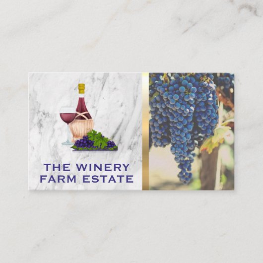 Carte De Visite Vins Barrell | Bouteille de vin (Devant)