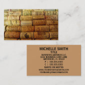 Carte De Visite Vins Corks (Devant / Derrière)