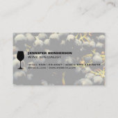 Carte De Visite Vins de Closeup | Icône Verre Vin (Dos)