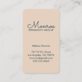 Carte De Visite Vins de soleil et de fleurs Élégant sable illustré (Dos)