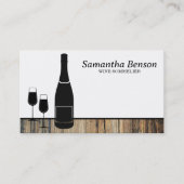 Carte De Visite Vins professionnels Stain Verre Vin Sommelier (Devant)
