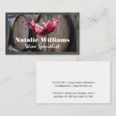 Carte De Visite Vins rouges et tonneaux (Devant / Derrière)