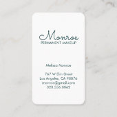 Carte De Visite Vins Sun & Flower Elegant Illustré Blanc (Dos)