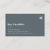 Carte De Visite Vintage (Dos)