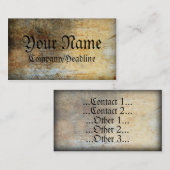 Carte de visite vintage (Devant / Derrière)