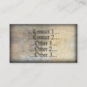 Carte de visite vintage (Dos)