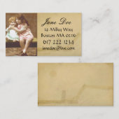 Carte de visite vintage (Devant / Derrière)