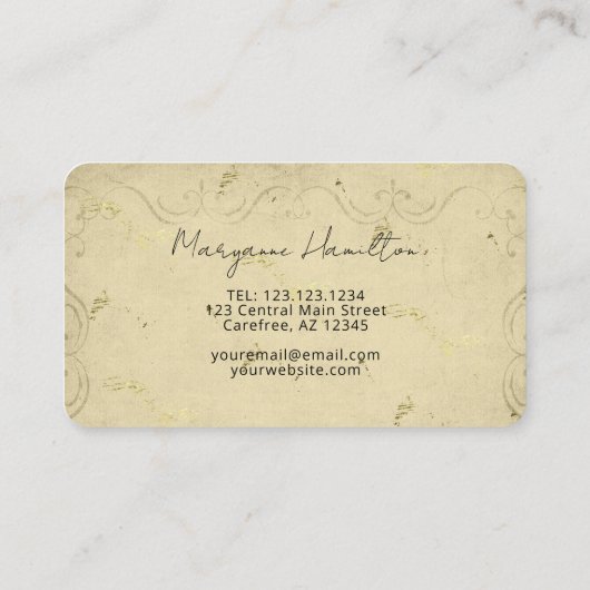 Carte de visite vintage (Dos)