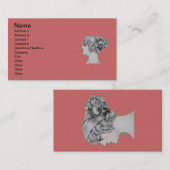 Carte de visite vintage (Devant / Derrière)