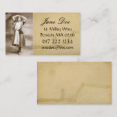 Carte de visite vintage (Devant / Derrière)