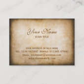 Carte de visite vintage (Dos)