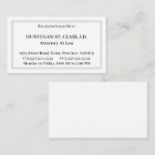 Carte de visite vintage, à l'ancienne et nostalgiq (Devant / Derrière)