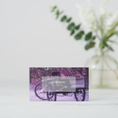 Carte de visite vintage à vélo (Debout devant)