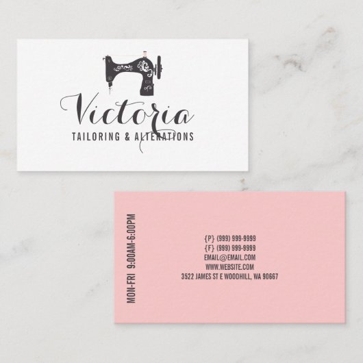 Carte De Visite Vintage Alteration (Devant / Derrière)