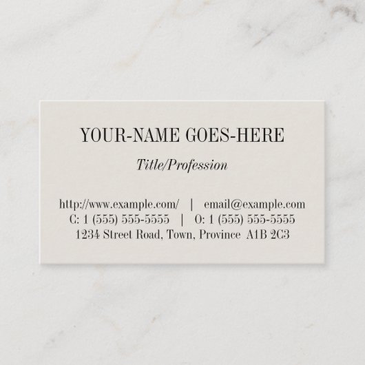 Carte De Visite Vintage, Ancien Style, Professionnel