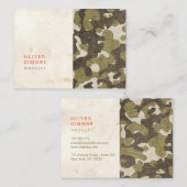 Carte de visite vintage avec le motif de (Devant / Derrière)