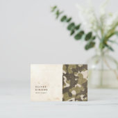 Carte de visite vintage avec le motif de (Debout devant)