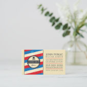 Carte De Visite Vintage Barber Shop (Debout devant)