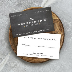 Carte De Visite Vintage Barber Shop Razor Droit Rendez-vous Bu