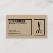 Carte de visite vintage Barber Stripe (Devant)