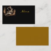 Carte de visite Vintage Black Gold Hatter (Devant / Derrière)