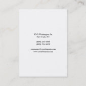 Carte De Visite Vintage blanc vertical (Dos)