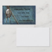 Carte De Visite Vintage Blue Jeans Silver Bolo (Devant / Derrière)