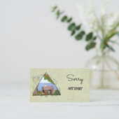 Carte De Visite Vintage camping (Debout devant)