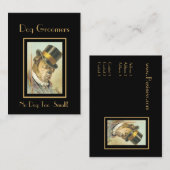 Carte de visite Vintage Chien Groomers (Devant / Derrière)