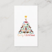 Carte De Visite Vintage christmas cheval à bascule (Devant)