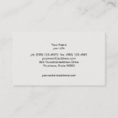 Carte De Visite Vintage classique Noir Rustique (Dos)