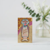 Carte de visite vintage d'affiche de l'eau de (Debout devant)
