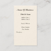 Carte de visite vintage d'affiche de Paris (Dos)