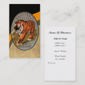 Carte de visite vintage d'affiche d'hôtel de (Devant / Derrière)