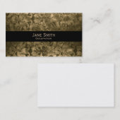 Carte De Visite Vintage damassé traditionnel bohème antique (Devant / Derrière)