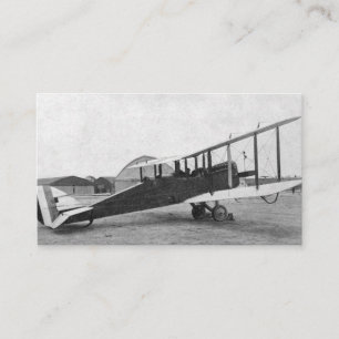 Carte de visite Vintage d'avion de l'aviation pilo
