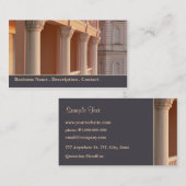 Carte de visite vintage de bâtiment (Devant / Derrière)