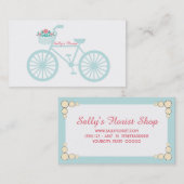 Carte de visite vintage de bicyclette (Devant / Derrière)