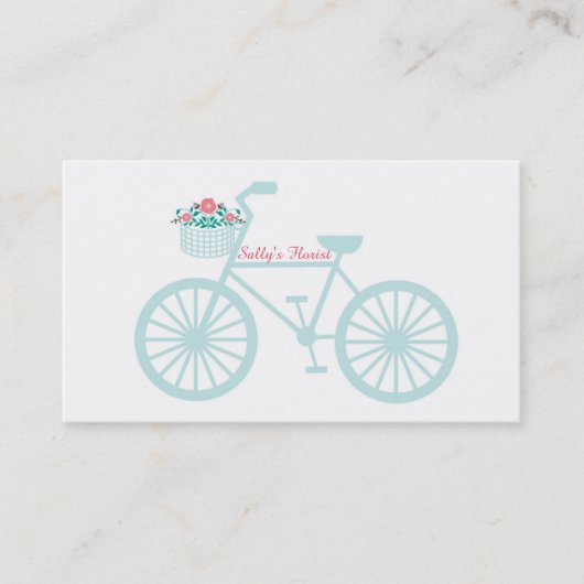 Carte de visite vintage de bicyclette (Devant)