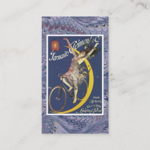 Carte de visite vintage de bicyclette