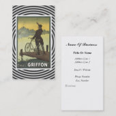 Carte de visite vintage de bicyclette (Devant / Derrière)