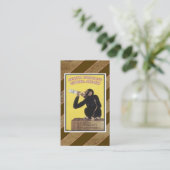 Carte de visite vintage de boisson alcoolisée (Debout devant)