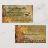 Carte de visite vintage de brocanteur (Devant / Derrière)