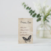 Carte de visite VINTAGE de BUTTERFLIE (Debout devant)