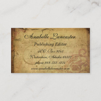 Carte de visite vintage de carte postale