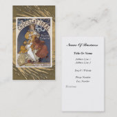 Carte de visite vintage de chocolat (Devant / Derrière)