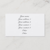 Carte de visite vintage de collier (Dos)