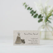 Carte de visite vintage de dentelle d'habillement (Debout devant)